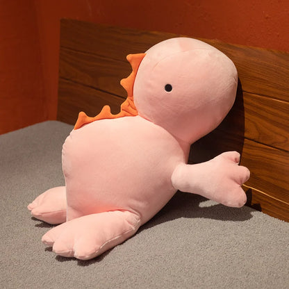 Cute Dinosaur Weighted Plush Toy Cartoon Game Character Pink Green Dinosaur Soft Stuffed Pillow for Kid Christmas Birthday Gift